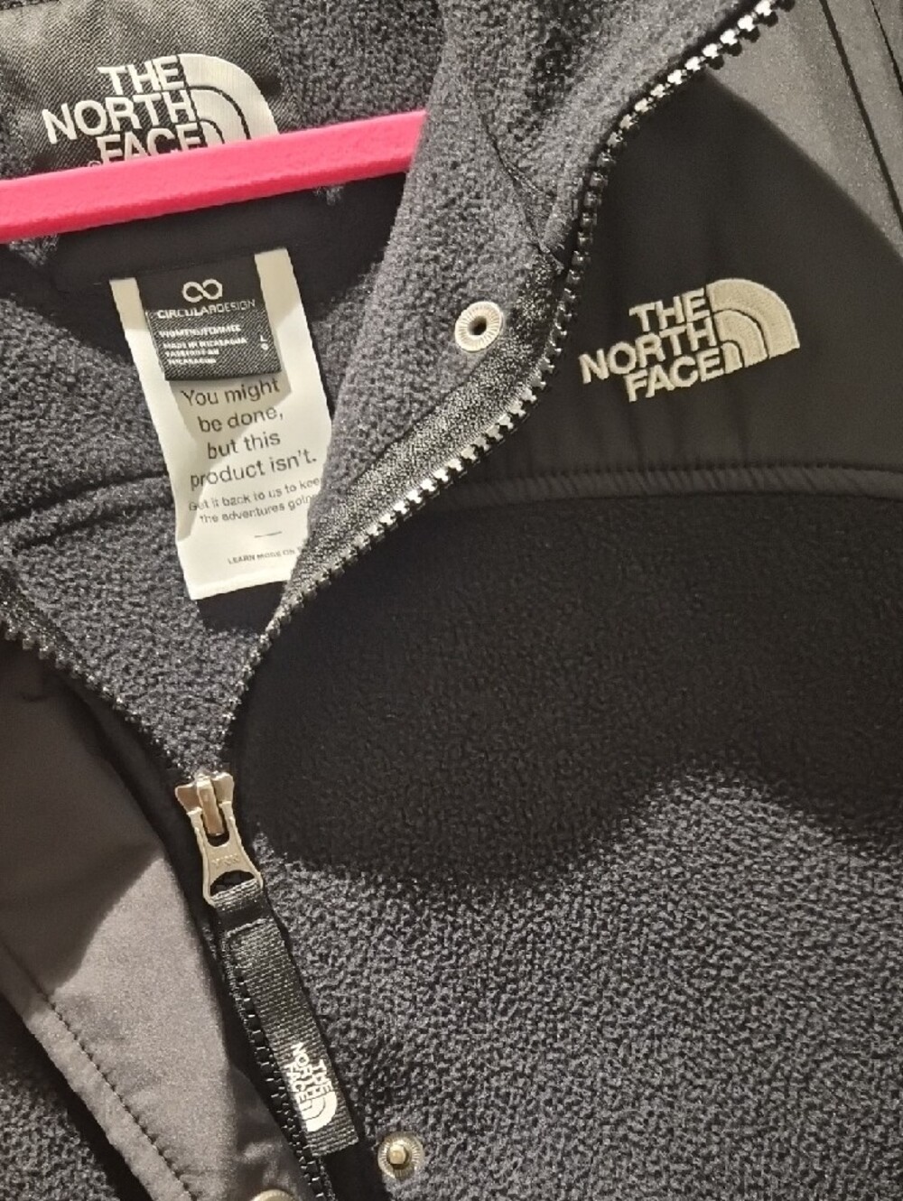 The North Face Black Fleece Jacket - Picture 3 of 5